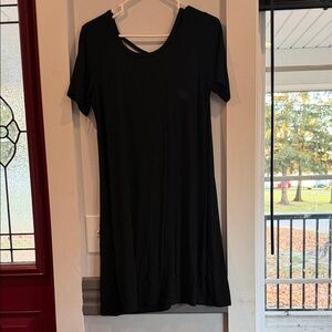 Olivia Rae Black Midi Dress